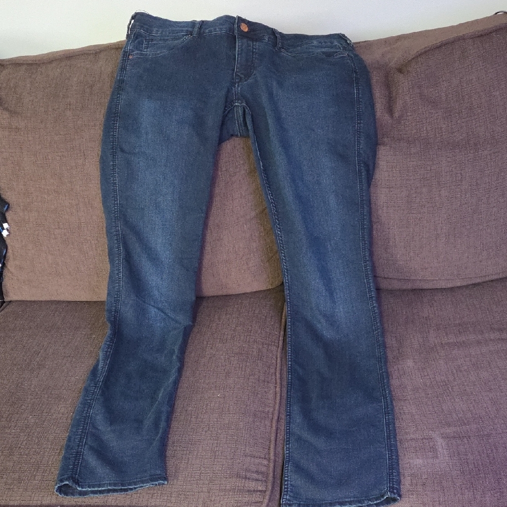 H&M Dark Blue Straight Leg Jeans